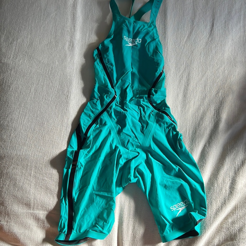 Green Australian Speedo racing suit